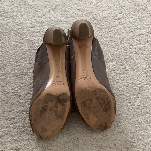 Chloe peep toe soft leather sandals 9.5 - Picture 3 of 8